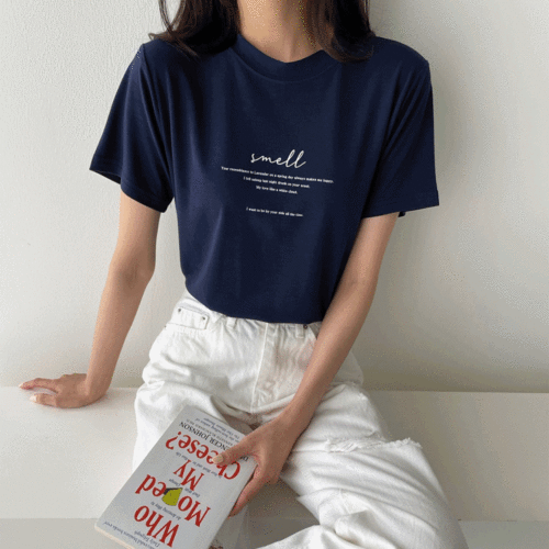 클래식 찰랑핏 라운드넥 반팔 티셔츠
